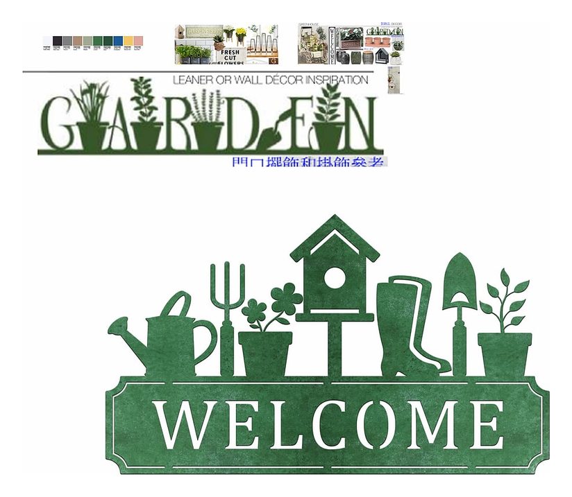 Garden Welcome standing sign