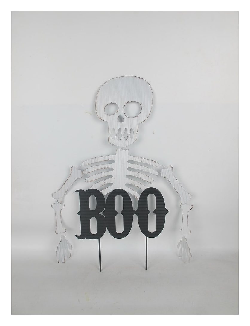 Skeleton BOO yard stake