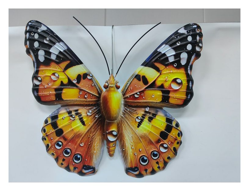 Monarch butterfly metal wall art
