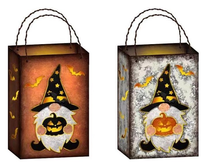 Halloween gnome LED lantern