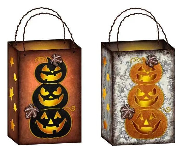 Halloween pumpkin LED lantern
