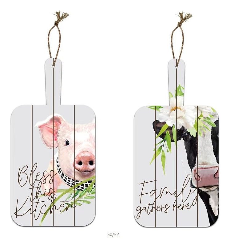 Farmhouse cutting board hanging sign set