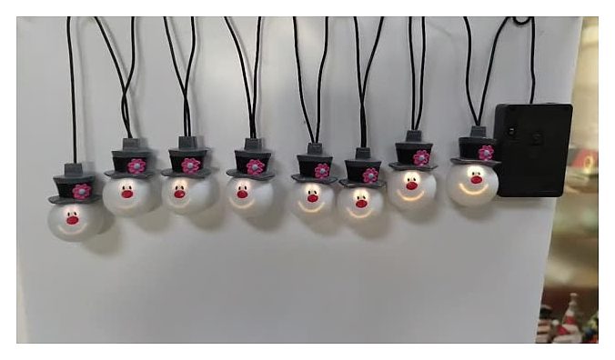 Halloween eyeball LED light string, 10 heads